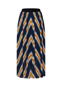 Just Female, Damen Rock 'Line skirt', Navy / Gelb / Weiß