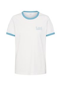 Lee, Damen Shirt 'RINGER', Hellblau / Weiß