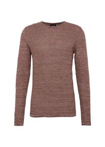 Only & Sons Only & Sons, Herren Pullover 'onsWICTOR 12 STRUCTURE CREW NECK REG', Merlot / Naturwei&szlig;