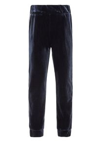 name it, Mädchen Sportliche Velours- Hose, Nachtblau