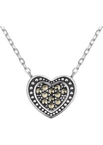 Engelsrufer, Damen Kette, Schwarz / Silber