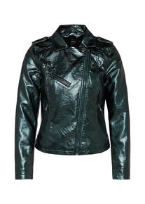 Only, Damen Bikerjacke 'AUDREY METALLIC BIKER', Grün