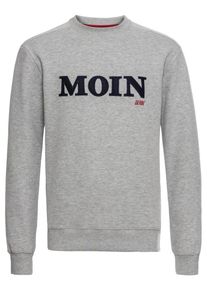 Derbe, Herren Sweatshirt 'James', Graumeliert