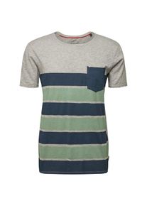 Jack & Jones JACK & JONES, Herren T-Shirt 'BOTTLE', Dunkelblau / Hellgrau / Grün