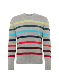 GAP, Herren Pullover 'HS CRAZY BRETON STRIPE', Grau / Mischfarben