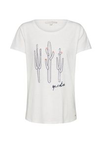 Tom Tailor Denim, Damen T-Shirt, Offwhite
