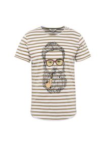 !Solid, Herren T-Shirt 'Malik', Hellbeige / Schwarz / Weiß