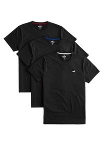 Hollister, Herren Shirt 'DTC BLACK CREW MULTIPACK', Schwarz