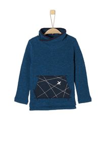 s.Oliver Junior, Langarmshirt, Navy / Blaumeliert / Weiß
