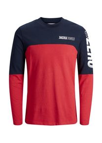 Jack & Jones JACK & JONES, Herren Shirt, Nachtblau / Rot