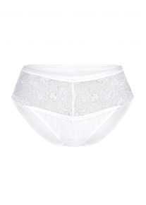 Sassa Mode Sassa, Damen Panty 'TRANSPARENT STRIPE', Wei&szlig;