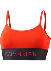 Calvin Klein Performance, Damen Sport-BH, Orangerot / Schwarz