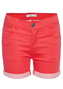 name it, M&auml;dchen Shorts, Hellrot