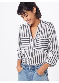 Only, Damen Bluse 'TINKA', Schwarz / Weiß