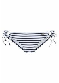 Venice Beach, Damen Bikini-Hose 'Summer', Navy / Weiß