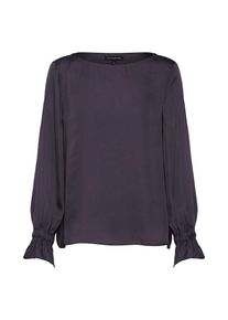 Banana Republic, Damen Bluse 'LS RUCHED CUFF TOP SOLIDS', Basaltgrau