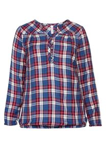 sheego Casual, Damen Tunika, Blau / Kobaltblau / Bordeaux / Weiß