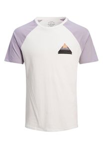 Jack & Jones JACK & JONES, Herren T-Shirt, Helllila / Weiß