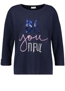 Gerry Weber, Damen Pullover, Navy / Hellpink / Wei&szlig;
