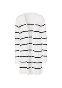 Vila, Damen Strickjacke, Nachtblau / Wei&szlig;