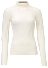 Heine, Damen Rollkragenpullover, Offwhite