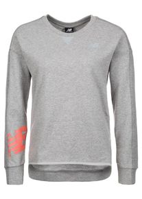 New Balance, Damen Sweatshirt '247', Grau / Koralle