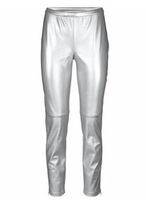 Heine, Damen Leggings beschichtet, Silber