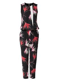 s.Oliver BLACK LABEL, Damen Jumpsuit, Ros&eacute; / Rot / Schwarz / Wei&szlig;