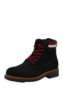 Tommy Hilfiger, Herren Schnürstiefel 'Patrick', Nachtblau / Rot