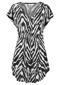 Lascana, Damen Tunikashirt, Schwarz / Weiß