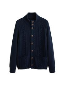 Mango Man, Herren Cardigan 'Anchor', Dunkelblau