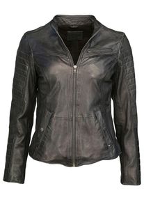 Mustang, Damen Lederjacke 'Maida', Anthrazit