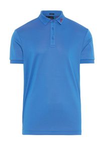 J. Lindeberg J.Lindeberg, Herren Poloshirt, Himmelblau / Feuerrot
