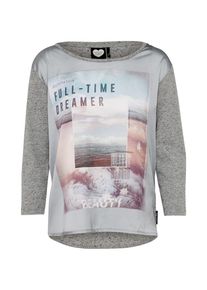 Catwalk Junkie, Damen Shirt 'FULLTIME DREAMER', Graumeliert / Mischfarben