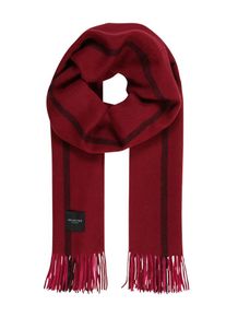 Selected Femme, Damen Schal 'SLFTIME', Blutrot / Schwarz