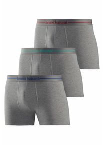 Bruno Banani, Herren Boxer Short 'Power Cotton' (3 Stück), Grau