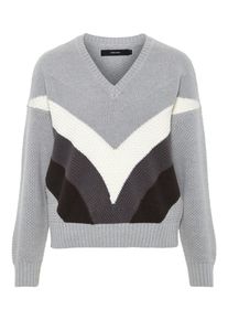 V&eacute;ro Moda VERO MODA, Damen Pullover, Grau / Anthrazit / Basaltgrau / Wei&szlig;