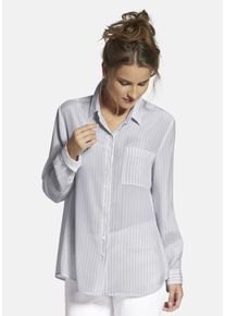 Basler, Damen Bluse, Grau / Weiß