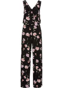 bonprix, Damen Jumpsuit, Rosa / Schwarz