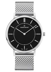 Claude Bernard, Damen Unisexuhr '20219 3M Ninb', Schwarz / Silber
