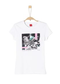 s.Oliver Junior, Mädchen T-Shirt, Mischfarben / Weiß