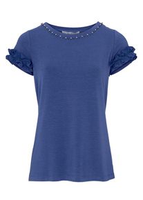 Heine, Damen Rundhalsshirt, Royalblau
