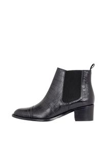 Bianco, Damen Chelsea Stiefel, Schwarz