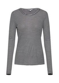 Mbym, Damen Shirt 'Lilita', Creme / Schwarz