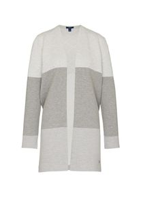 Tom Tailor, Damen Cardigan, Grau / Weiß
