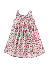 Blue Seven, Mädchen Kleid, Grün / Pink / Weiß