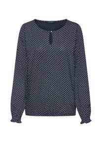 Marc O'Polo Marc O'Polo, Damen Blusenshirt, Beige / Nachtblau