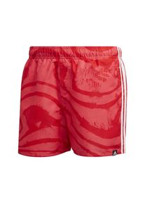 adidas Performance, Herren Badeshorts '3 Streifen', Rot / Pastellrot