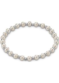 C-Collection, Damen Armband, Silber / Perlweiß