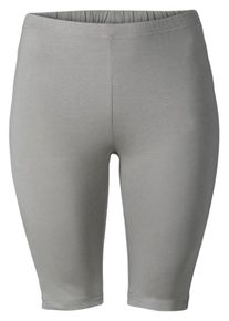 sheego Casual, Damen Radlerhose, Silbergrau